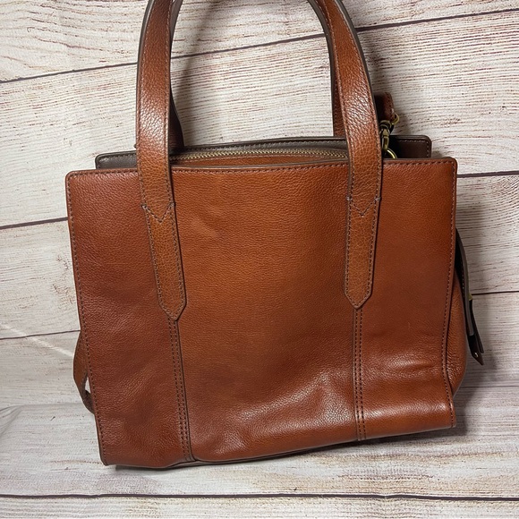 Fossil “Sara” Satchel Handbag Purse Leather - Picture 5 of 13